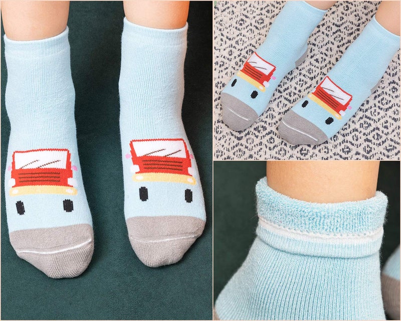 HowJoJo Big Boys Thick Cotton Socks Kids Warm Socks Winter Thermal Crew Socks 8-10 Years - Image 2